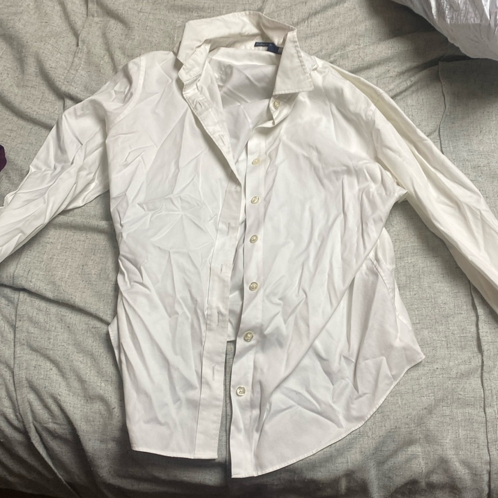 Lands’end size 10P long sleeve button up shirt